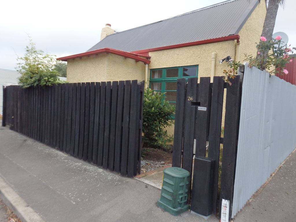 Das alte Bäckerhäuschen in Sydenham, Christchurch (Neuseeland)