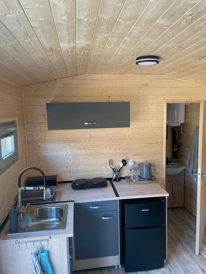 Zelt für 2 Personen, mit Whirlpool und Terrasse sowie Garten und Ausblick in Langendorf - 3