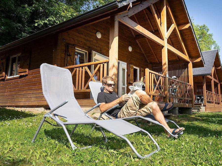 Camping Sites et Paysages - Pyrénévasion  - Mobilheim 5 personen - Mobilheim Taillon 2 Zimmer Tv Lv Klimaanlage Halbüberdachte Terrasse in Sazos, Nationalpark Pyrenäen
