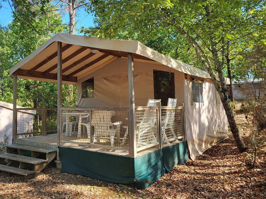 Camping des Bastides - Tent 5 personen - Sahari Tent in Salles (Lot-et-Garonne), Villeneuve-sur-Lot en omgeving