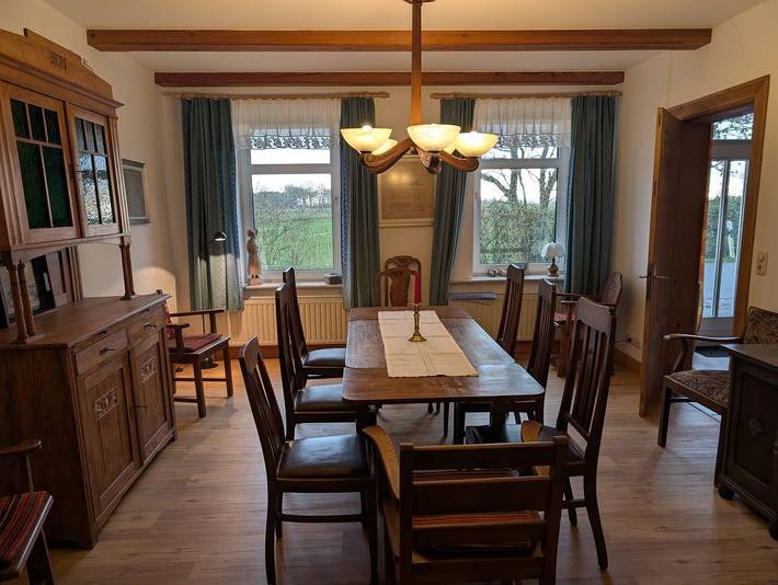 Ferienhaus für 10 Personen, mit Terrasse und Garten sowie Ausblick in Tetenbüll