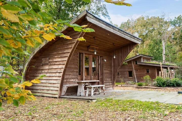 Chalet voor 4 personen, with Balkon/Terras and Terras as well as Zwembad in Otterlo