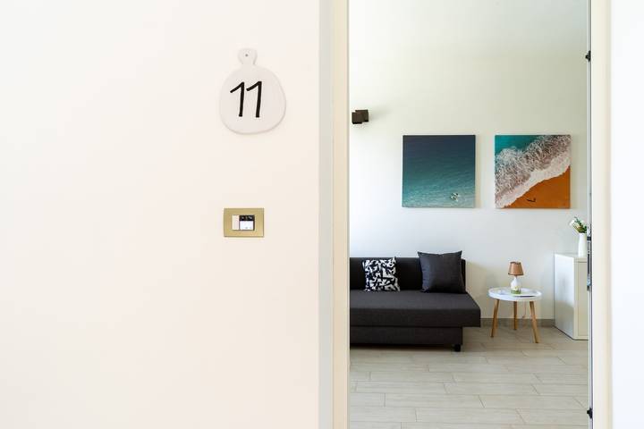 Apartamento entero, Apartamento vacacional 'Le Scuderie 11' con piscina compartida, jardín compartido y Wi-Fi in Galatone, Provincia de Lecce
