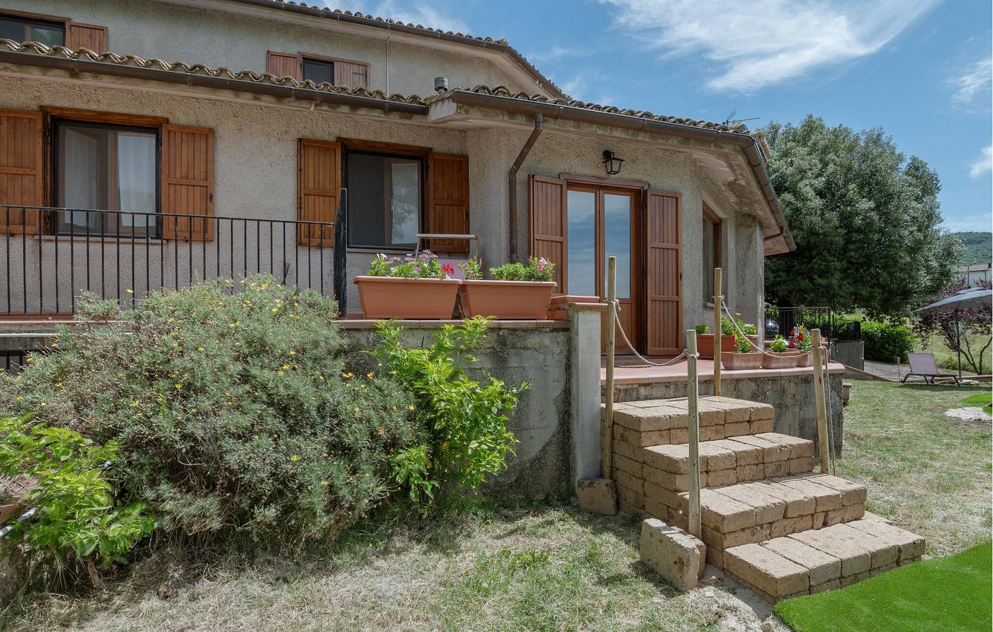Gemütliche 2-Zimmer-Wohnung mit Pool und Garten in der Nähe des Stadtzentrums von Configni in Cottanello, Rieti Provinz
