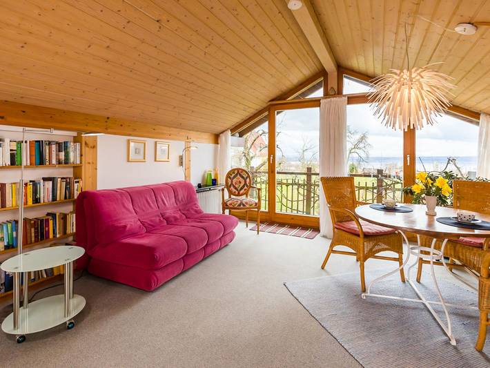 Gîte pour 4 personnes, avec terrasse ainsi que balcon/terrasse et vue sur le lac à Meersburg - 2