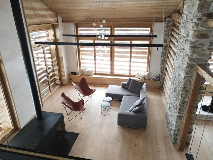 Ferienwohnung für 6 Personen, mit Balkon und Terrasse sowie Garten und Ausblick