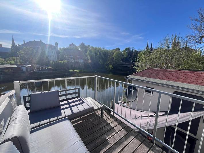 Ferienhaus für 7 Personen, mit Balkon und Terrasse sowie Ausblick in Merseburg