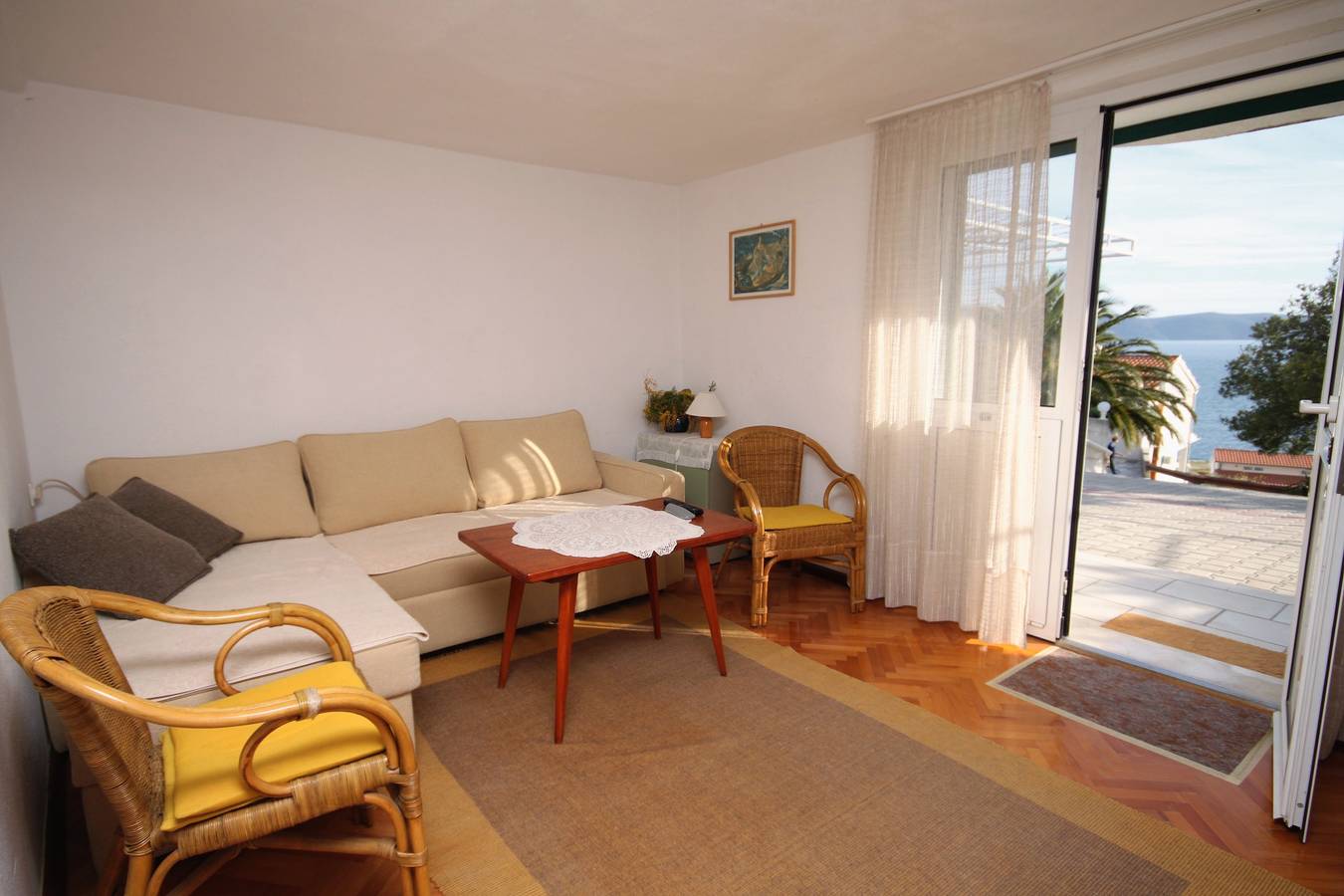 Cały apartament, Jednopokojowy apartament z tarasem i widokiem na morze Igrane, Makarska A-5266-b in Igrane, Riwiera Makarska