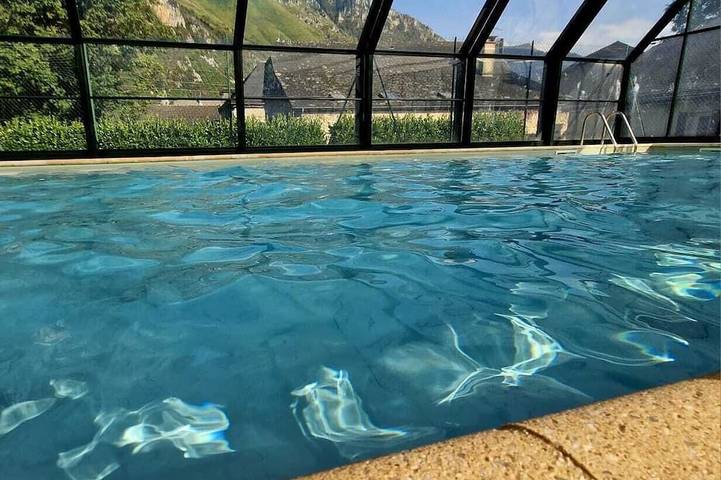 Appartement de vacances pour 4 personnes, avec piscine et jardin