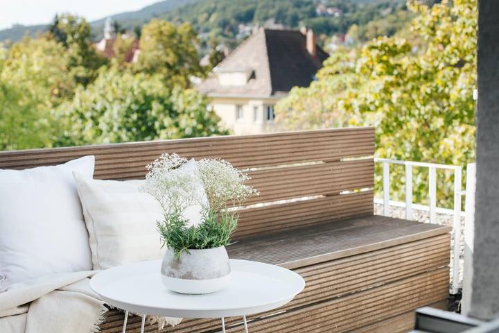 Ferienwohnung für 2 Personen, mit Balkon und Terrasse in der Pfalz