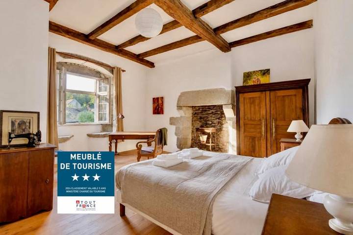 Location de vacances pour 7 personnes, avec Vue à Loqueffret