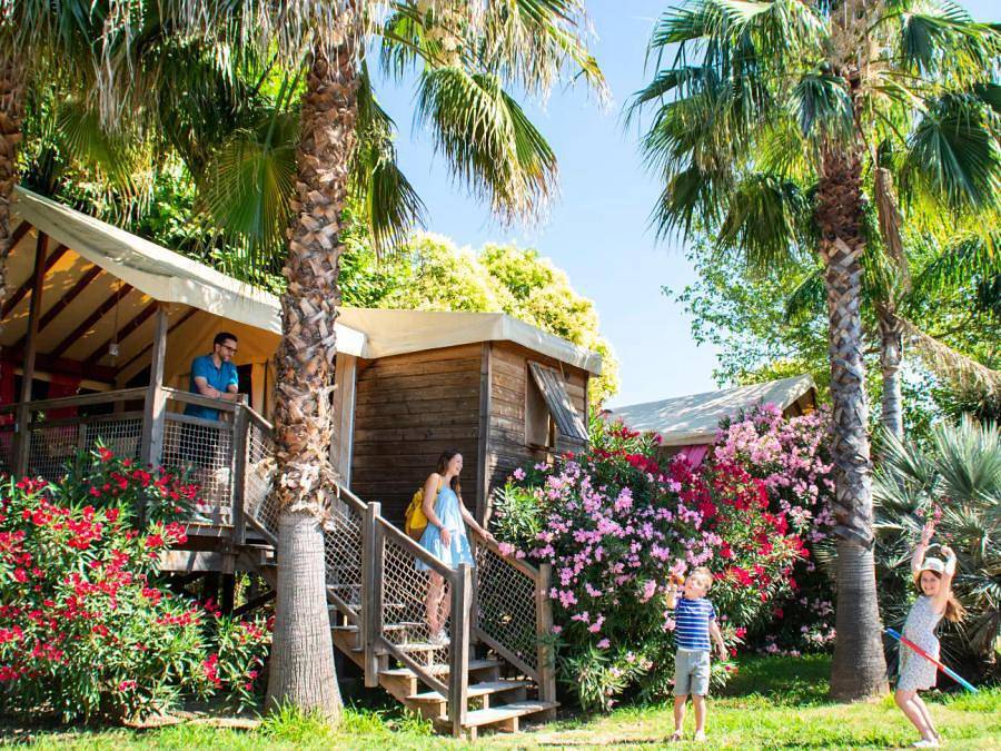 Camping  Les Pêcheurs - Mobilheim 5 personen - Caba'nature 3 Zimmer 5 Personen in Fayence, Draguignan Region