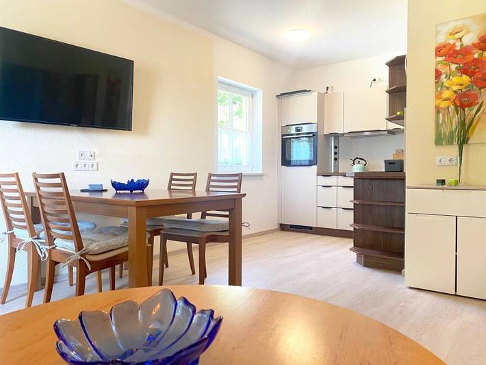 Ferienwohnung für 2 Personen, mit Balkon und Terrasse sowie Ausblick in Festung Königstein