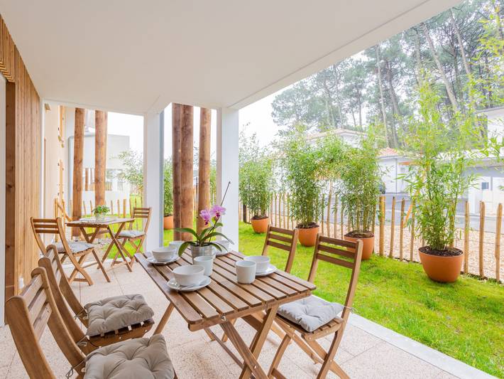 Ferienwohnung für 4 Personen, mit Terrasse und Garten in Seignosse