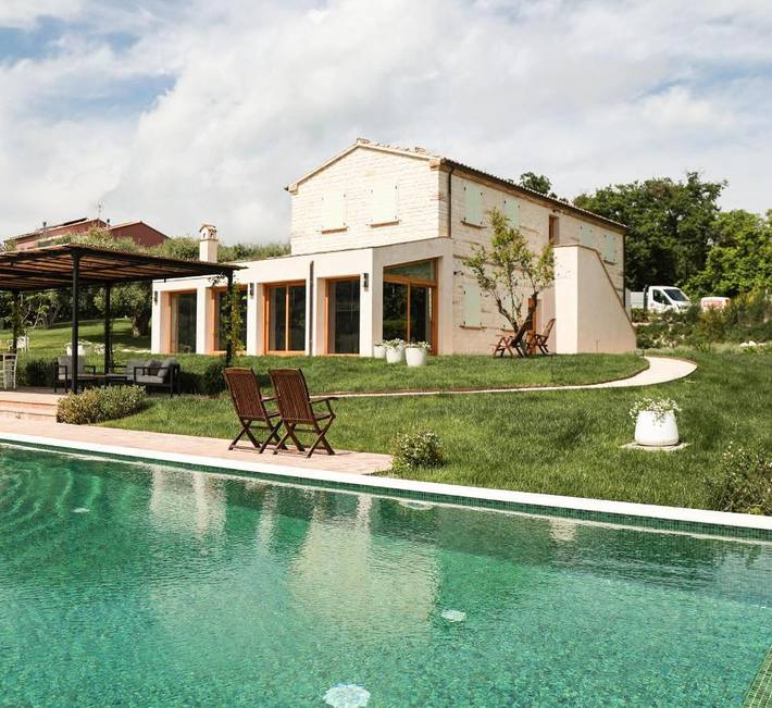 B&b per 3 persone, con Giardino e Piscina nonché Panorama a Sirolo