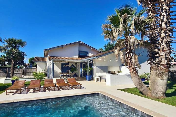 Maison de vacances pour 10 personnes, avec Jardin à Angresse