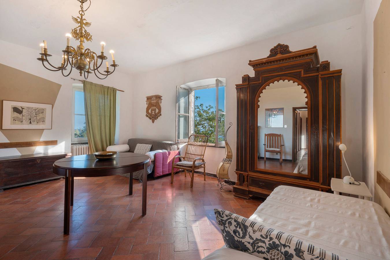 Appartamento intero, Appartamento con vista mare e giardino in comune in Castiglione Chiavarese, Riviera di Levante