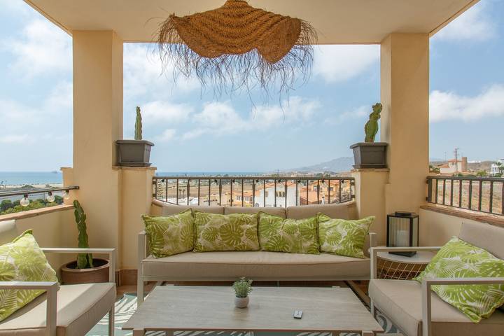 Apartamento entero, Apartamento 'Dúplex Olalla Playa' con vistas al mar, Wi-Fi y aire acondicionado in Palomares, Cuevas del Almanzora