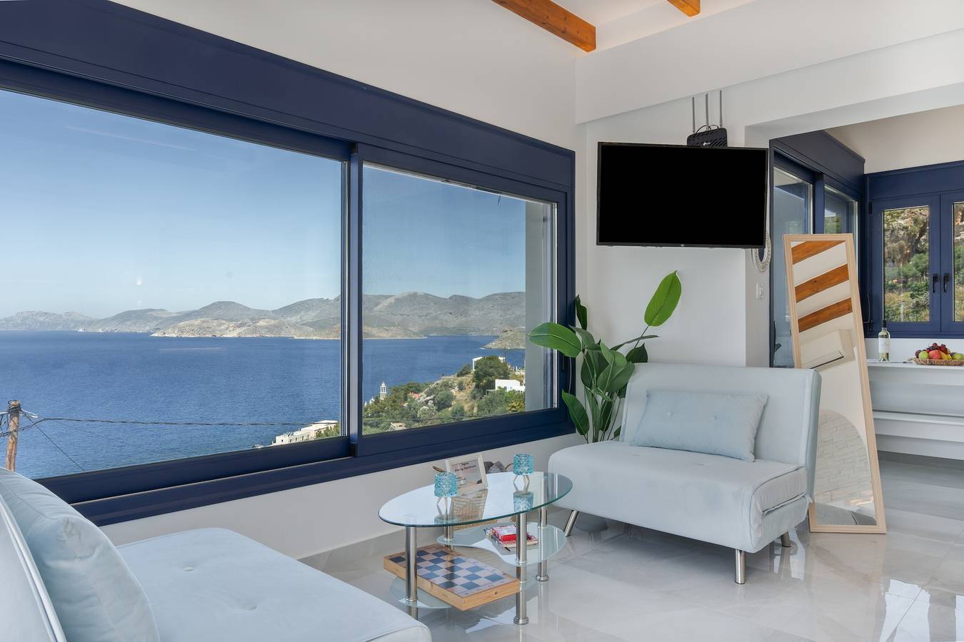 Hel leilighet, Ferieleilighet for 2 personer med balkong in Mirties, Kalymnos