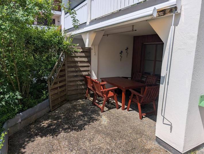 Ferienwohnung für 5 Personen, mit Balkon und Terrasse sowie Ausblick