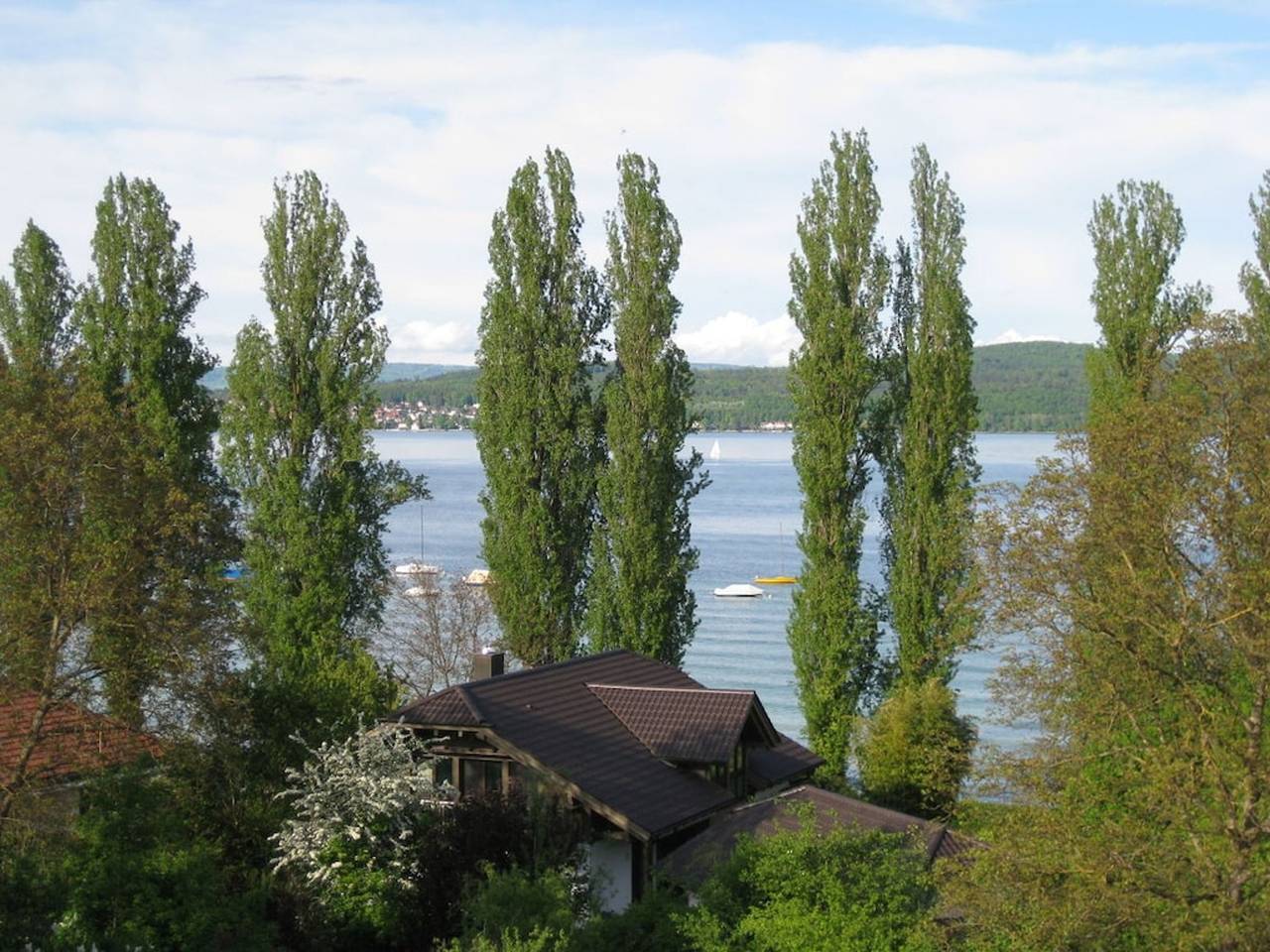 Lake view Schiffstrasse in Konstanz, Obersee (Bodensee)