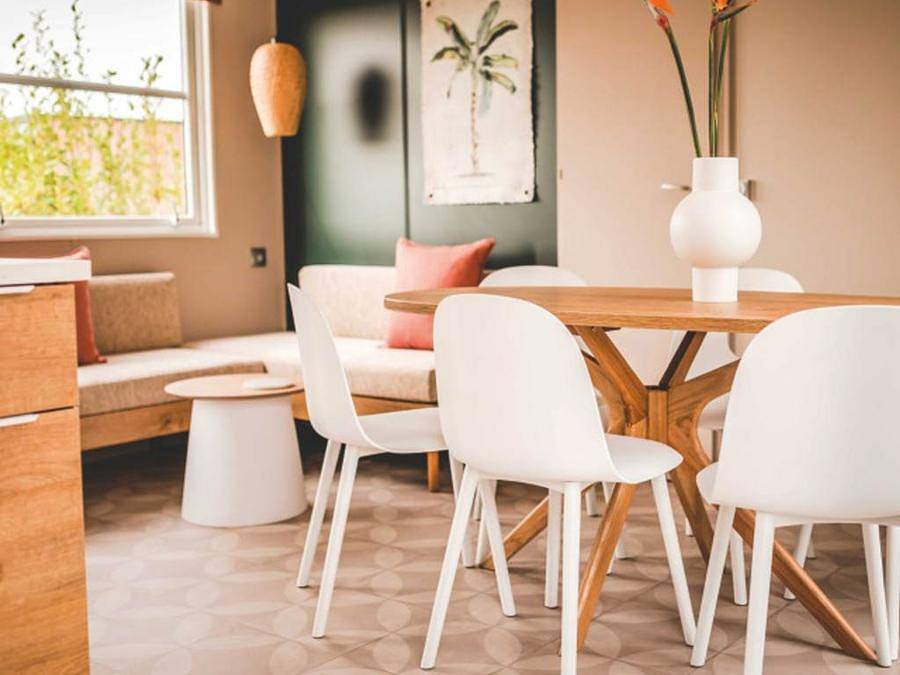 Camping Sunelia l'Etang de Sologne - Mobilheim 6 personen - Prestige 3 Schlafzimmer - 2 Badezimmer 40m² - Gartenseite in Nouan-le-Fuzelier, Sologne