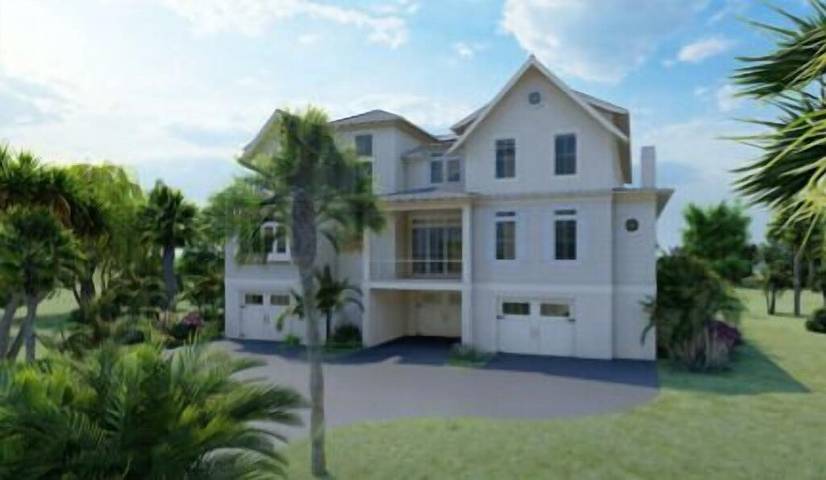 Vacation rental for 12 people, with yard and hot tub as well as balcony in Isle of Palms