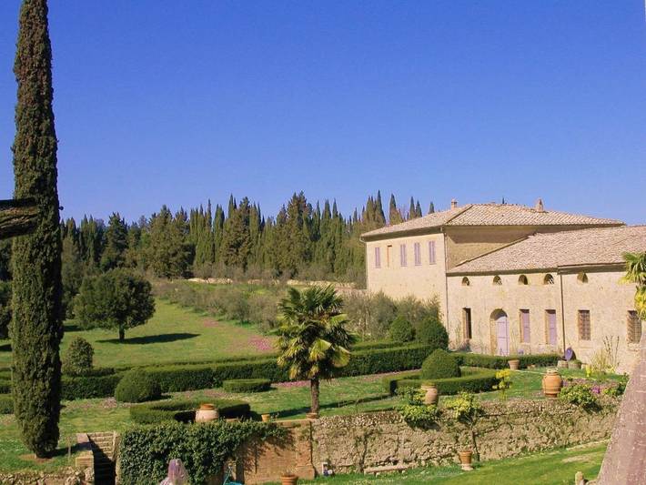 Bauernhof für 2 Personen, mit Terrasse und Garten sowie Ausblick in Monteroni d'Arbia