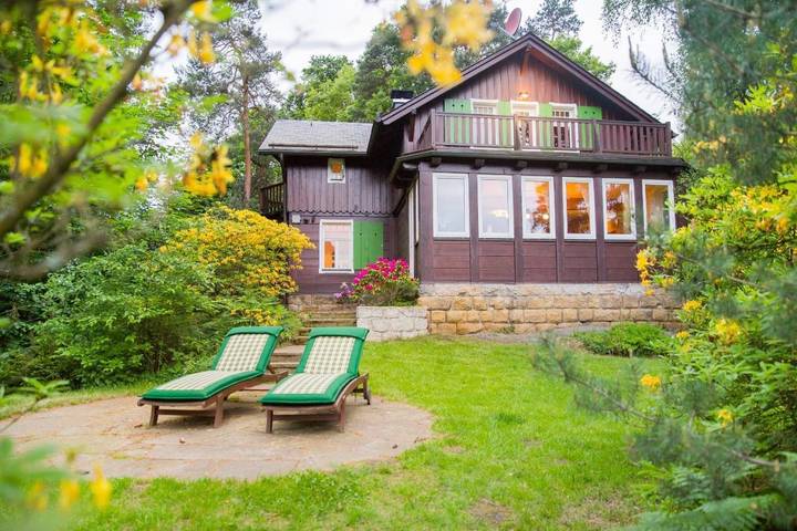 Ferienhaus für 8 Personen, mit Garten und Sauna sowie Ausblick, mit Haustier in Bad Schandau - 3
