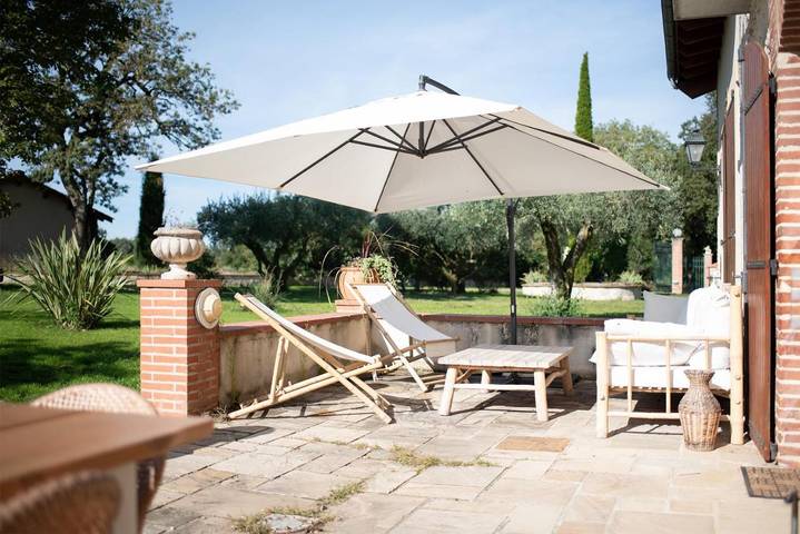 Location de vacances pour 6 personnes, avec piscine ainsi que jardin et vue à Castelnau-de-Lévis - 4