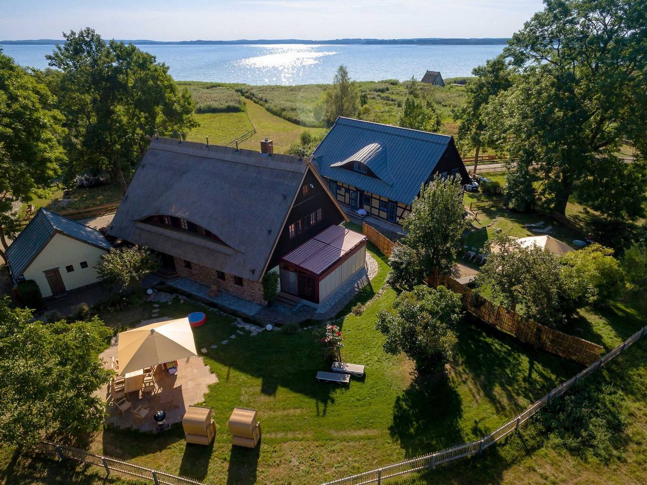 Ferienhaus Blaukehlchen*****  Lieper Winkel, Rankwitz - Fh Blaukehlchen, 5Sz, max 10 Pers. in Rankwitz, Usedom