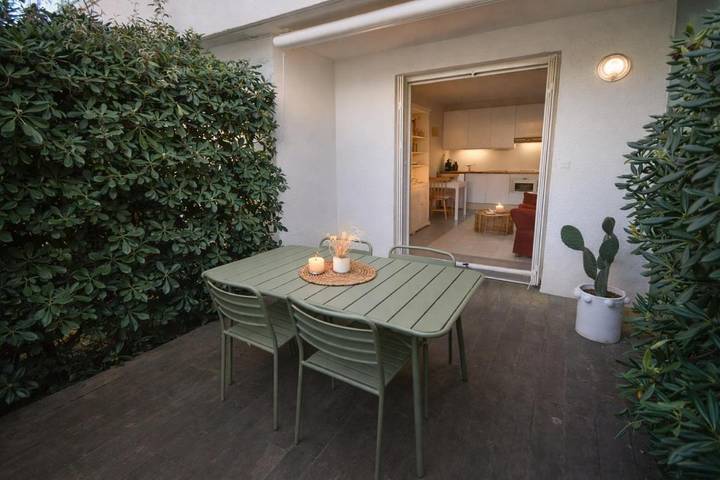 Gîte pour 4 personnes, avec terrasse dans Le Racou