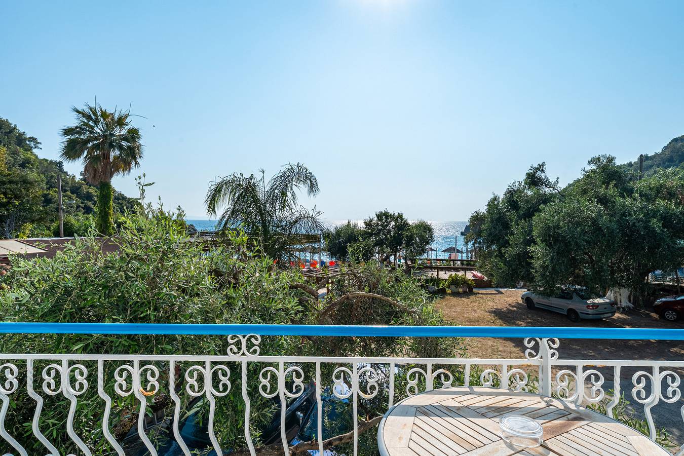 Appartement 'Alex Bar 2' met zeezicht, Wi-Fi en airconditioning in Sarakiniko Strand, Preveza periferie-district