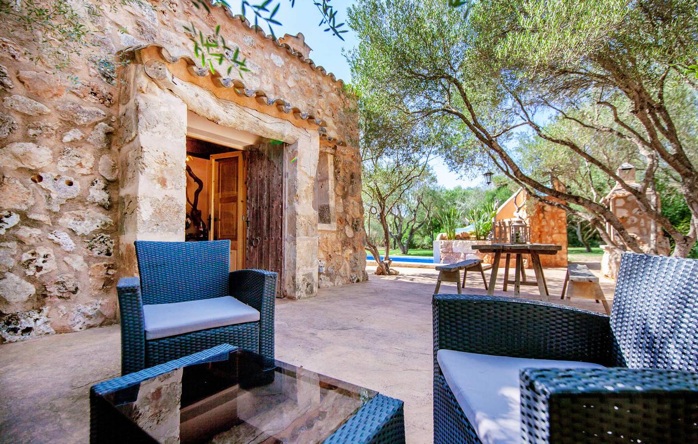 Gemütliches Apartment mit Pool, Küche & Klimaanlage | Kostenloses WiFi & Grill in Campos, Mallorca Süden