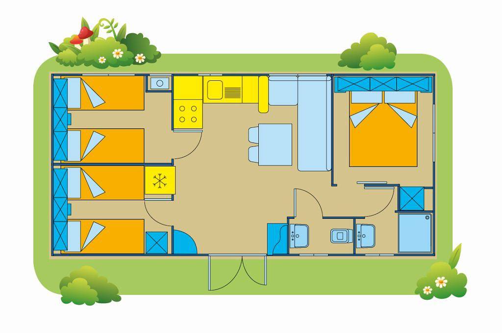 Ferienpark Terme Catez Mobilehome Happy Plus für 7 Personen in Rann, Untersteiermark