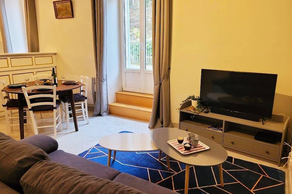 Apartamento entero, St Nectaire: Balneo apartment with large standing terrace in Saint-Nectaire (queso), Parque Natural Regional Volcans d'Auvergne