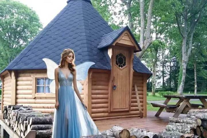 Cabane en bois pour 2 personnes, avec sauna, animaux acceptés