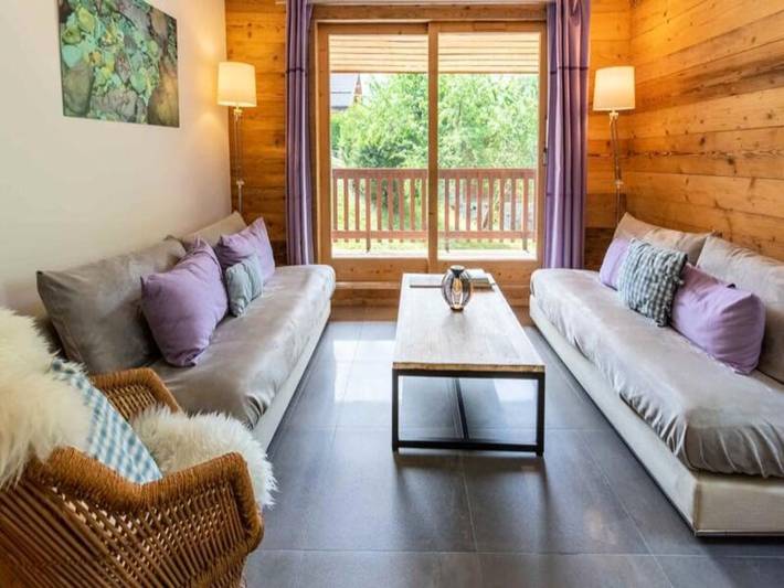 Location de vacances pour 8 personnes, avec terrasse à Courchevel