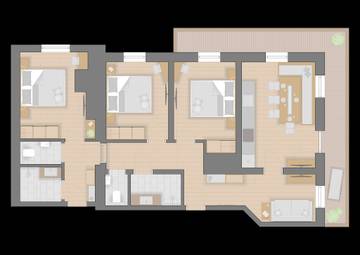 Appartement voor 6 Personen in Leogang, Kitzbüheler Alpen, Afbeelding 4