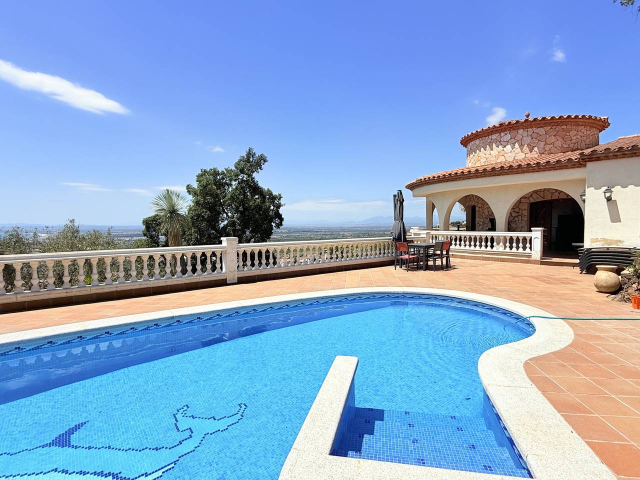 Villa privada con piscina y aire acondicionado en Mas Fumats, Roses in El Mas Fumats, Roses