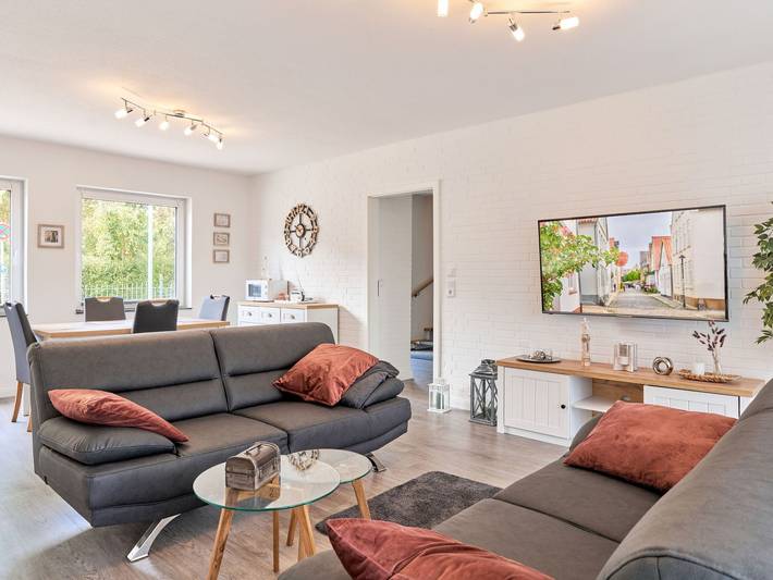 Ferienwohnung für 4 Personen, mit Ausblick und Garten sowie Seeblick und Balkon, kinderfreundlich in Nordfriesland - 4