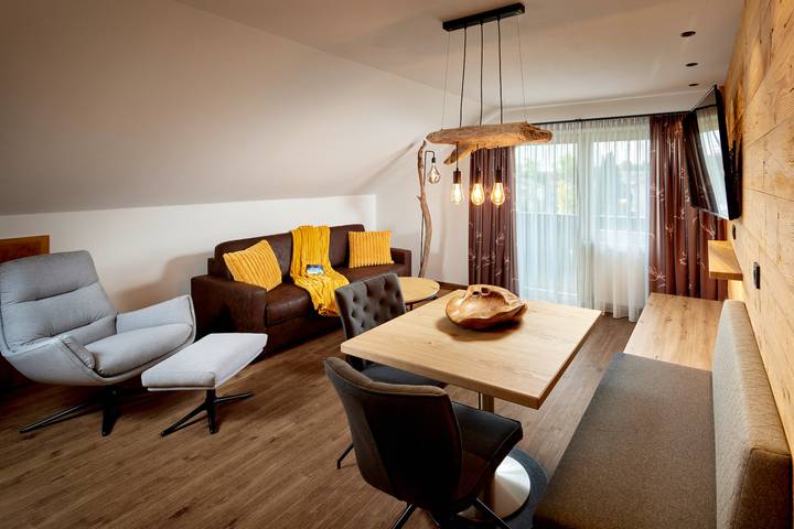Ferienwohnung für 3 Personen, mit Balkon und Sauna im Allgäu