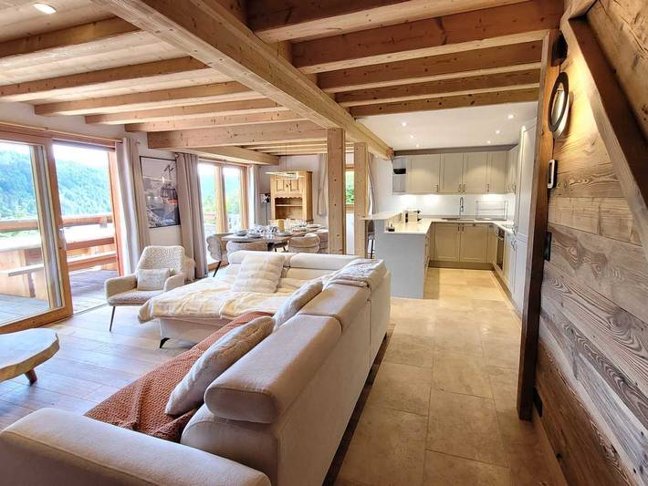 Chalet pour 8 personnes, avec balcon à Les Gets - 2