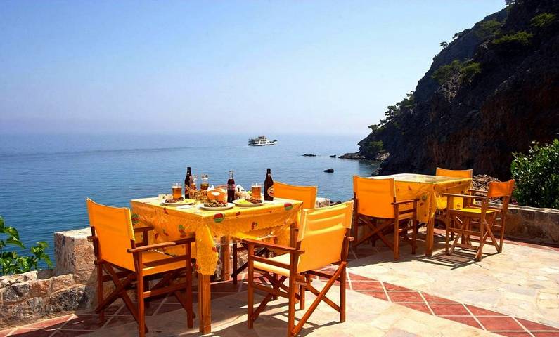 Apartament wakacyjny dla 2 osób, z Balkon i Taras oraz Ogród i Widok w Sfakia