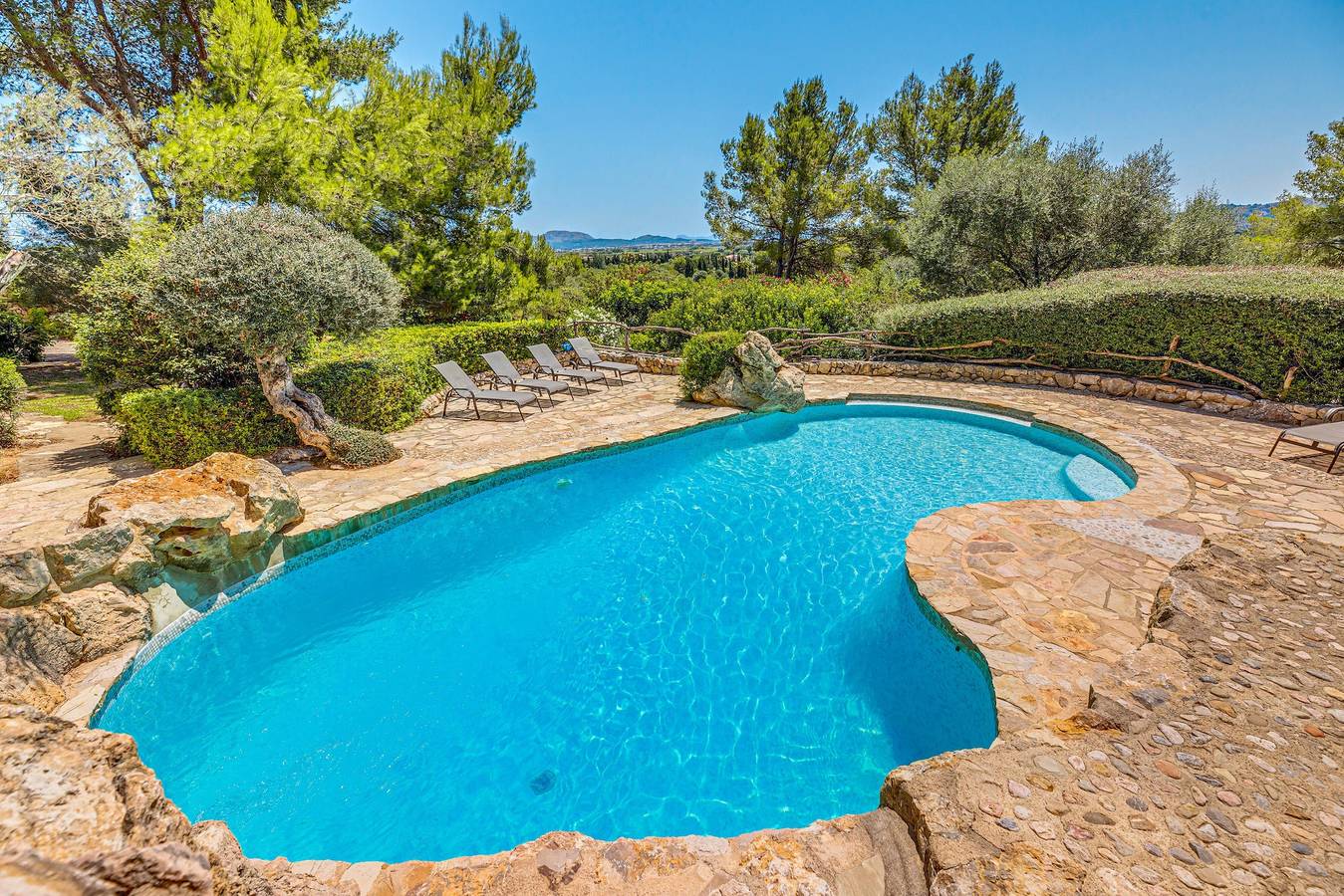 Charmante Steinfinca mit privatem Pool - Finca Son del Rio Vell in Pollença, Mallorca Norden