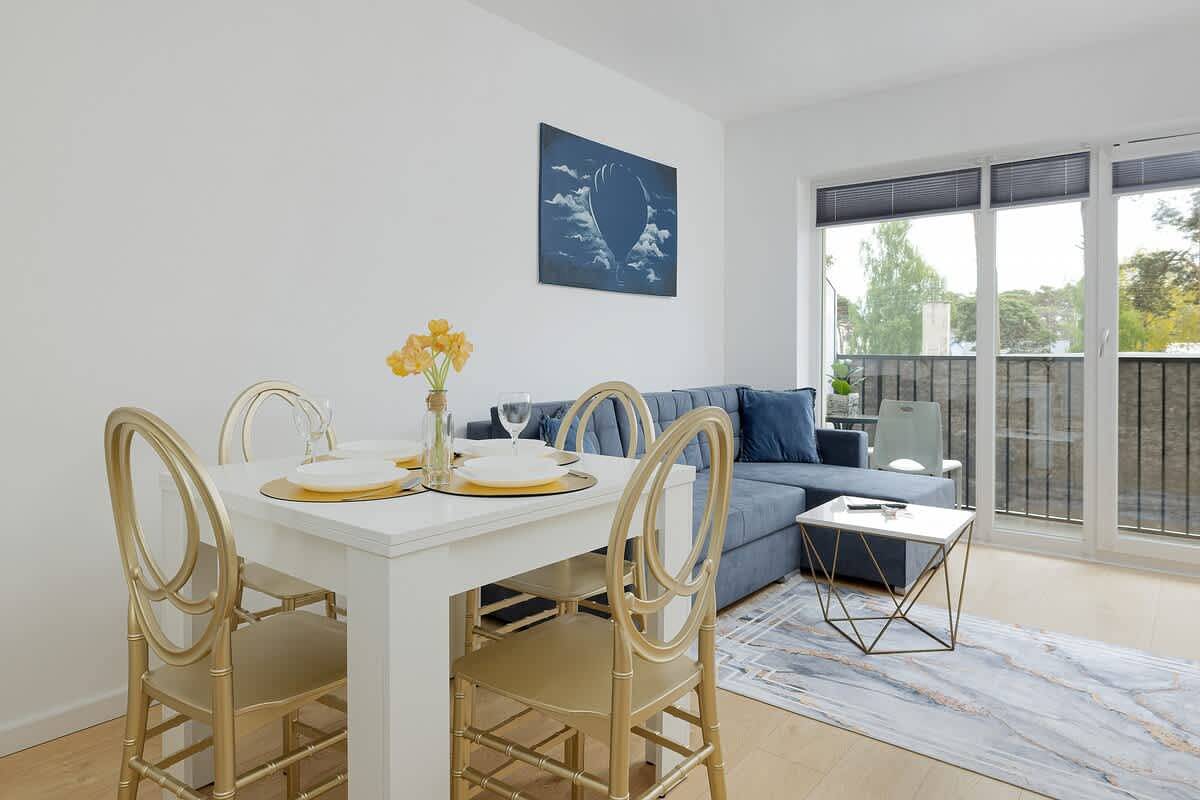Cały apartament, Apartament wakacyjny dla 4 osób z balkon/ taras in Międzywodzie, Wyspa Wolin
