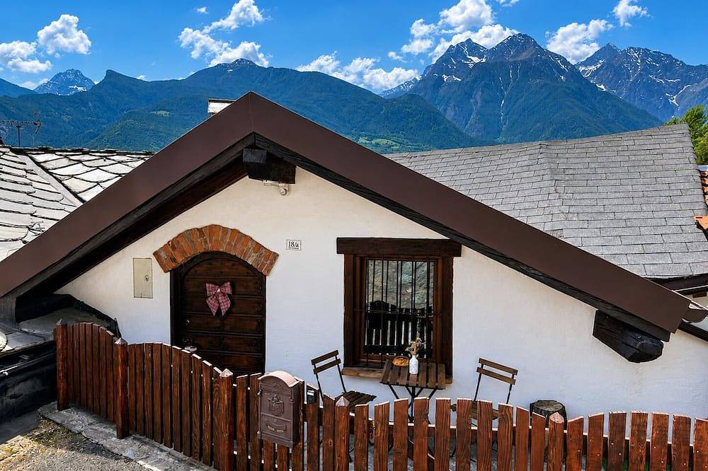 Belle vue des Alpes in Marsan (Nus), Comune di Nus