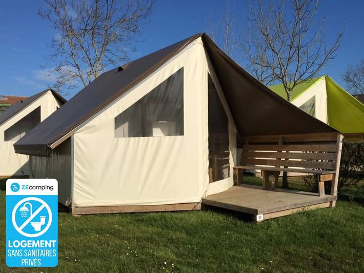 Tente pour 5 personnes, avec bassin pour enfant à Angles