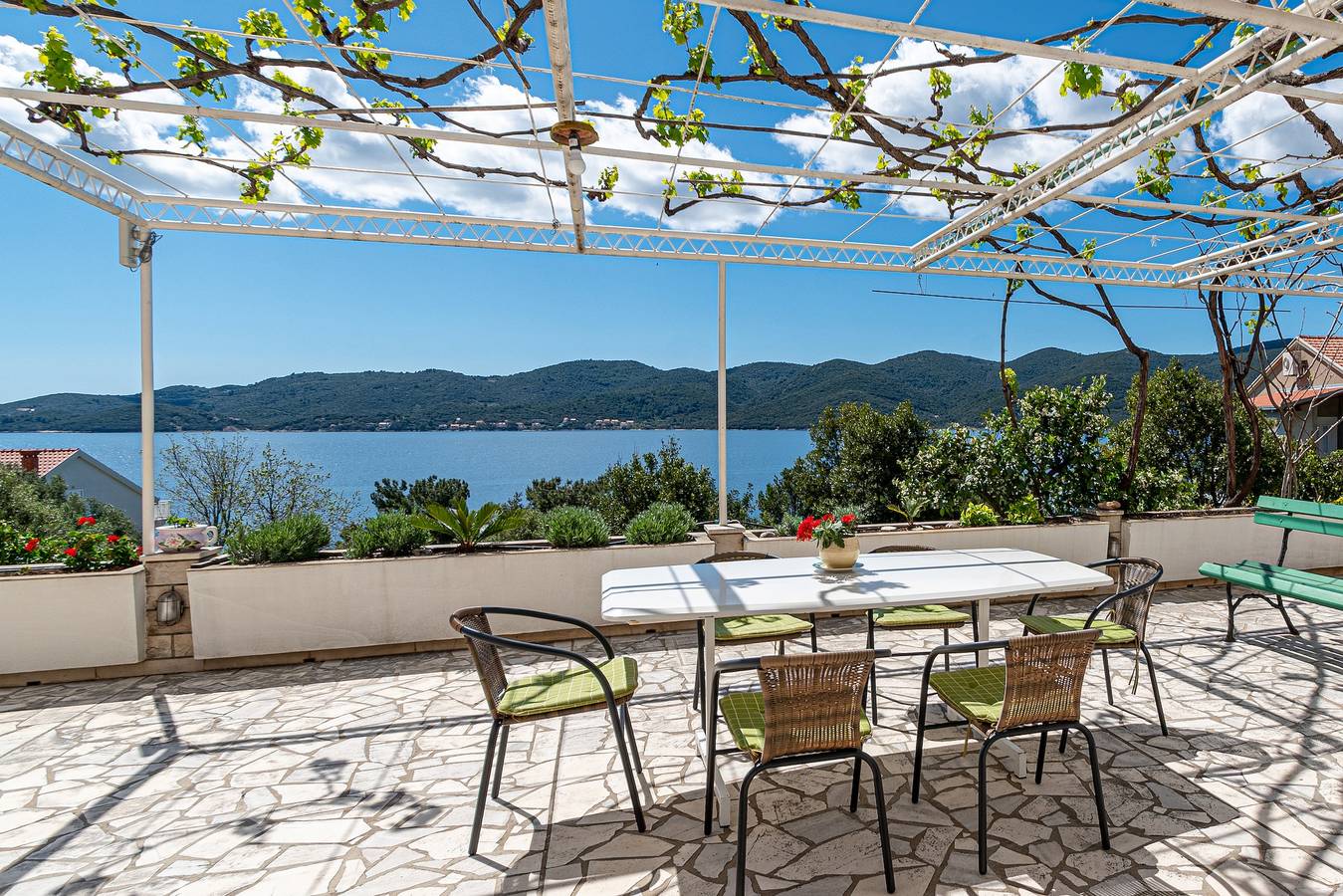 Ganze Wohnung, 2-Zimmer-Ferienwohnung mit Terrasse und Meerblick Viganj, Peljesac A-19391-a in Viganj, Dubrovnik-Neretva