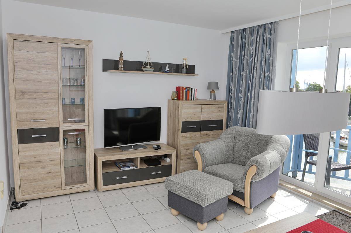 Ganze Wohnung, Marina Schleusenpriel - Ferienwohnung 3 Zimmer Hafenblick  in Hafen Cuxhaven, Cuxhaven